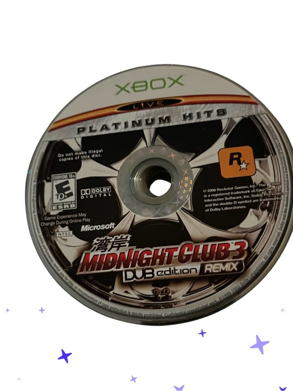 Xbox Midnight Club 3: DUB Edition Remix (Platinum Hits) game disc only
